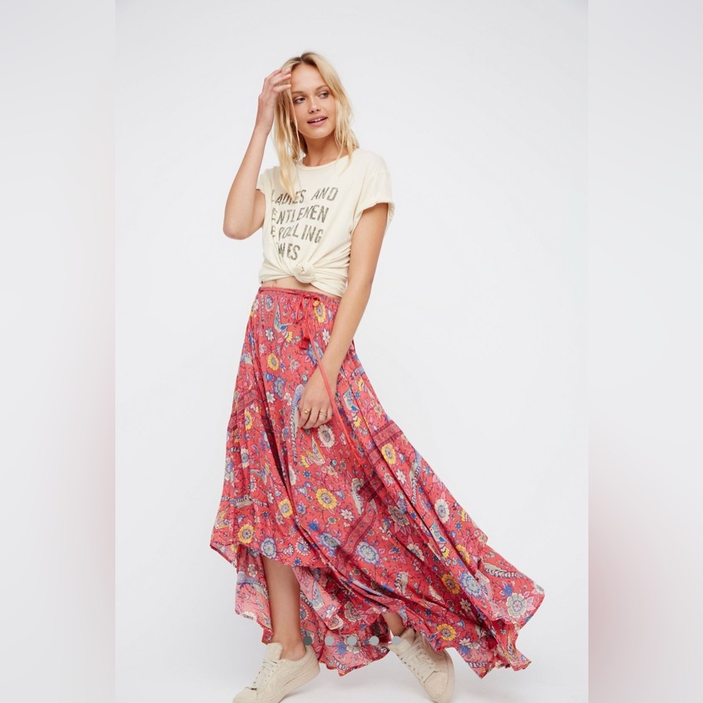 Spell Lovebird Half Moon Maxi Skirt